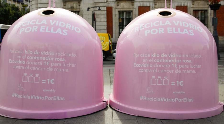 Se instalarán dos contenedores rosas en favor de esta campaña
