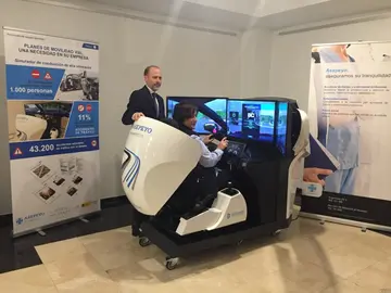 Uno de los simuladores empleados en las pruebas