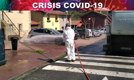 Los operarios trabajan diariamente en el municipio