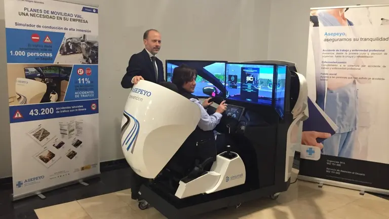 Uno de los simuladores empleados en las pruebas