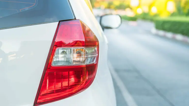 Head lights of a car